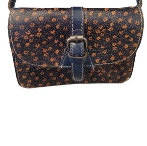 Navy Patricia Nash Torri Leather Crossbody